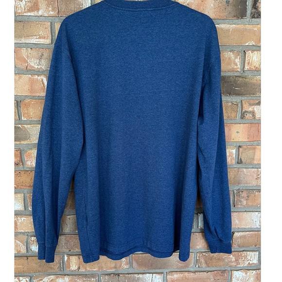 Carhartt Men’s Blue Long Sleeve Original Fit Pocket T-Shirt Size Medium - Picture 2 of 7